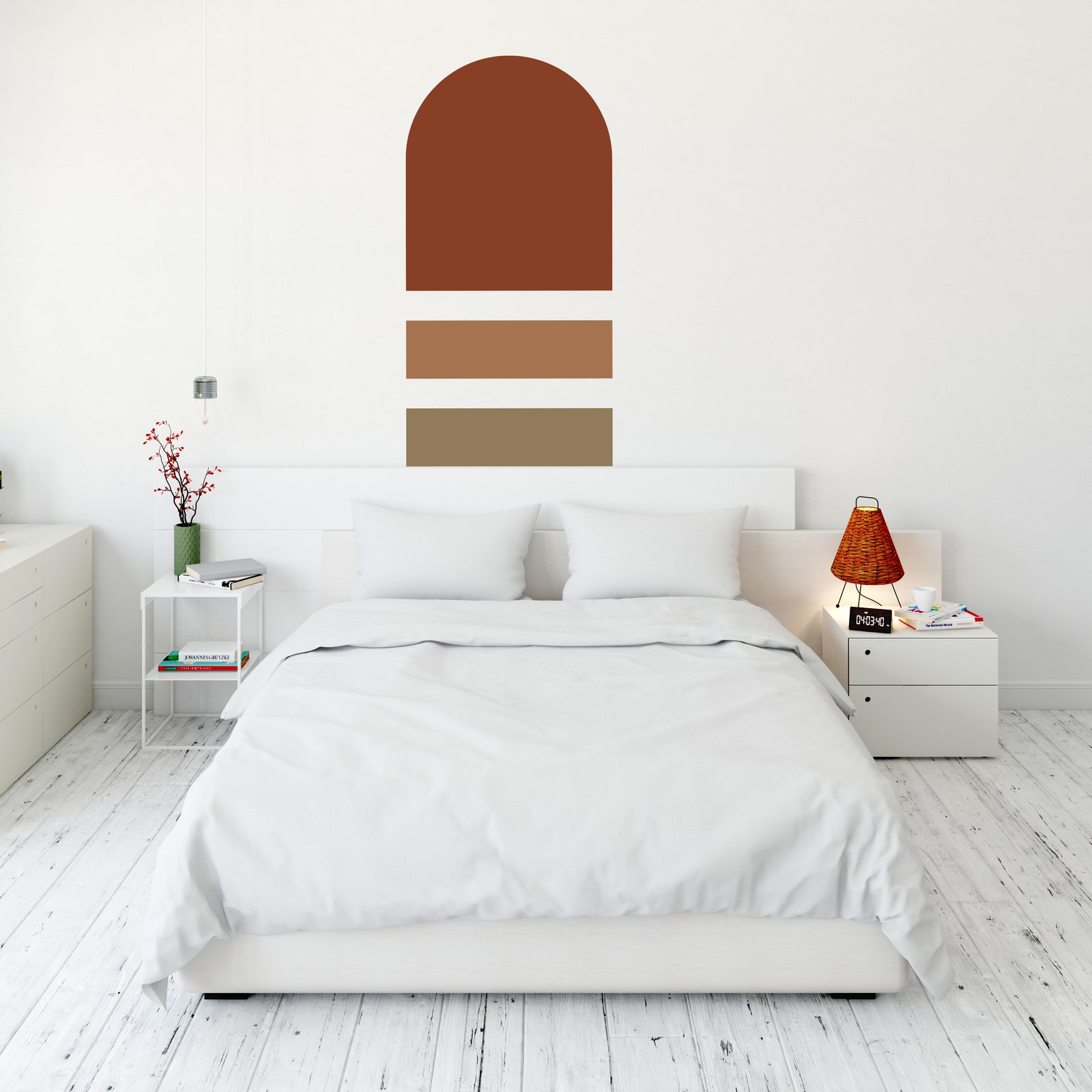 Geometric shapes Wall Sticker Easy to peel and stick decorative masterpiece for home decor